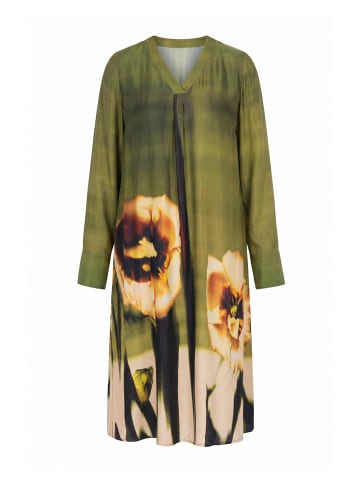 Ulla Popken Midikleid in dunkel khaki