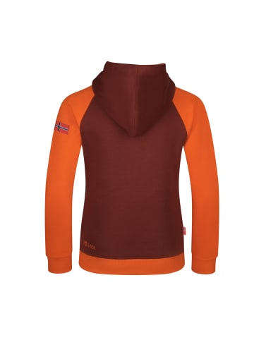 Trollkids Hoodie Stavanger in red brown