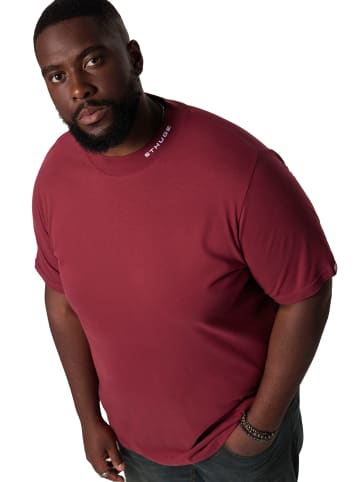 STHUGE Kurzarm T-Shirt in dunkelrot