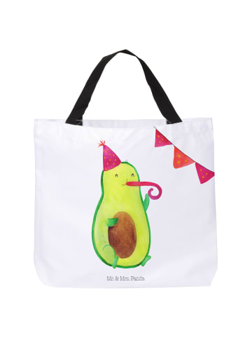 Mr. & Mrs. Panda Shopper Tasche Avocado Party ohne Spruch in Weiß