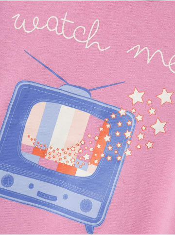 name it Longsleeve mit Print Fuchsia Pink 122/128