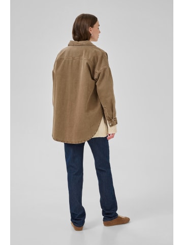 My Essential Wardrobe Langarm-Hemd MWMalo Box fit in Tobacco Brown Washed