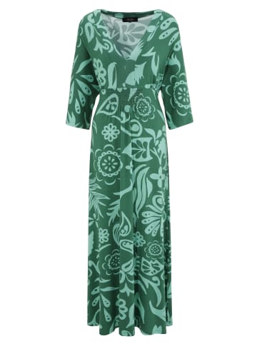 Aniston SELECTED Maxikleid in dunkelgrün-grün
