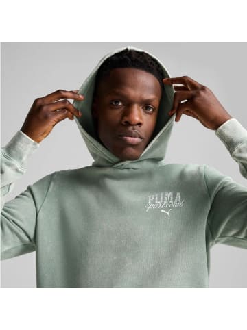 Puma Washed Hoodie Kapuzenpullover in Grün