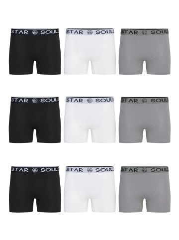 SOULSTAR Boxershorts - MUBOXER9 in 3Black_3Grey_3White
