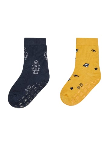 Sterntaler ABS Socken 2er-Pack Rakete in marineblau