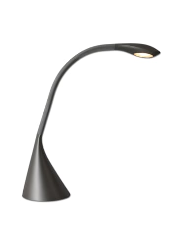 näve LED Tischleuchte "ALF" in grau - (L)13.5 cm x (B)13.5 cm x (H)39.5 cm - EEK G