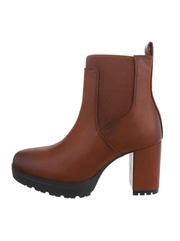 Ital-Design Stiefelette in Camel