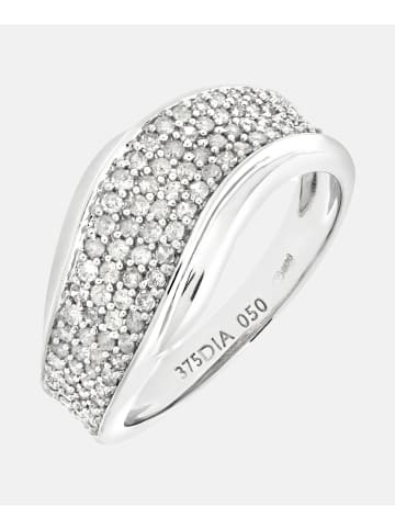Diamant L'éternel Eternity-Ring aus 375 Weißgold mit 0.50 Karat Diamant