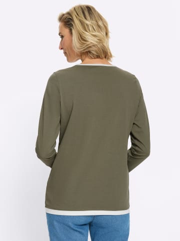 Sieh an! 2-in-1-Shirt in oliv