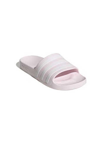 adidas Pantolette Aqua in almost pink/white/almost pink
