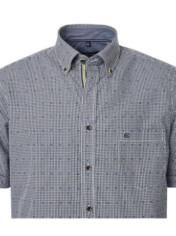 CASAMODA Kurzarm Business Hemd für Herren in blau