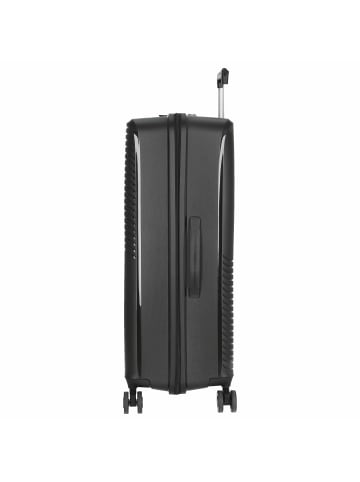 D&N Travel Line 4000 - 4-Rollen-Trolley L 76 cm (schwarz) in schwarz
