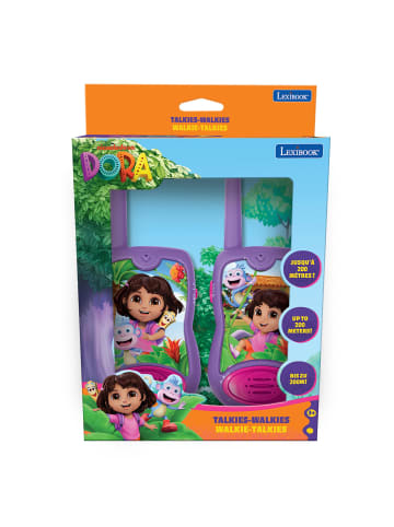 LEXIBOOK® Dora Walkie-Talkies Reichweite 120 m mit Gürtelclip
