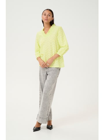 Kaffe Langarm-Bluse KAvictoria Regular fit in Lettuce Green
