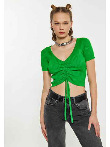 myMo ROCKS Damen Crop-Top in GRÜN