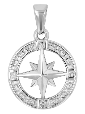 Adeliás Unisex Anhänger aus Edelstahl in silber