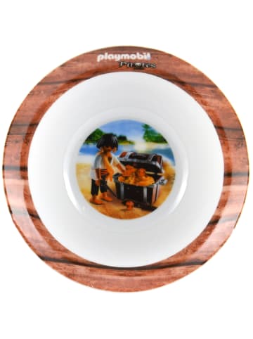 Playmobil 3-tlg Playmobil Frühstücksset Piraten - Teller, Schale und Tasse in Mehrfarbig