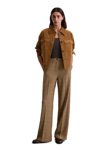 Marc O'Polo Karierte Jogger-Pants relaxed in Dark Beige
