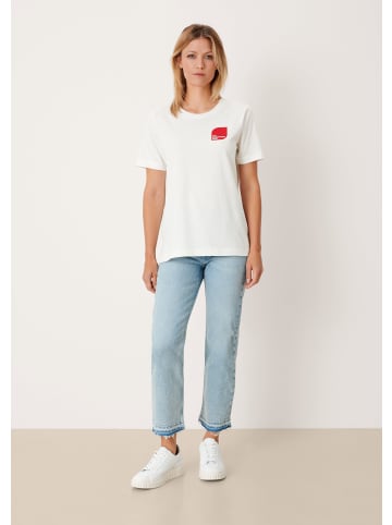 s.Oliver T-Shirt kurzarm in Creme