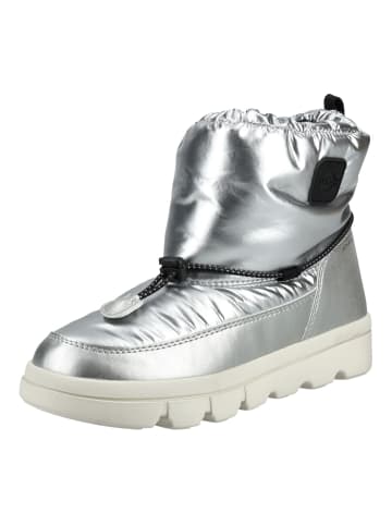 Geox Stiefelette in Silber/Schwarz