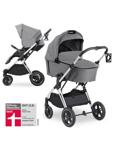 Hauck Kombi-Kinderwagen Vision X Duoset Silver (Sportwagen in schwarz,grau