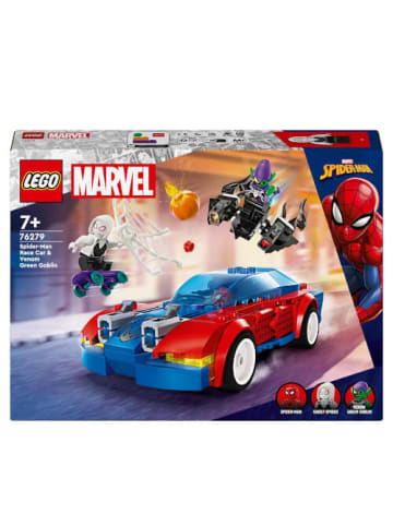 LEGO Bausteine Marvel Super Heroes Spider-Mans Rennauto & Venom Green Goblin, ab 7 J