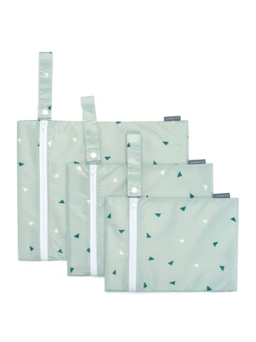 Zamboo Nasstasche / Windeltasche 3er Pack - Triangel - Mintgrün in gruen