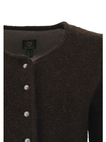 OS-Trachten Strickjacke Forivo in mittelbraun