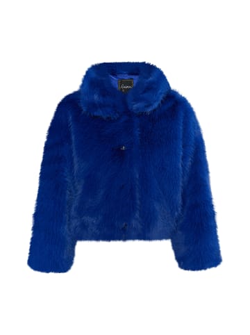 faina Faux Fur Blouson in Königsblau