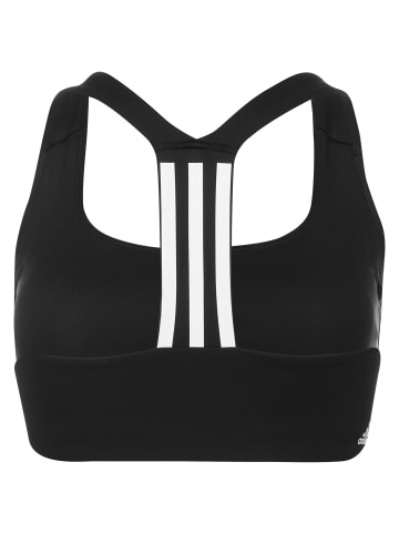 adidas Performance Sport-BH Better 3-Stripes in schwarz / weiß