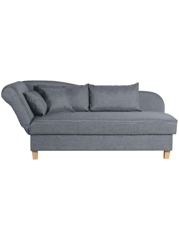 others RECAMIERE mit Armteil links klappbar Katia Bezug Flachgewebe Buche natur / denim