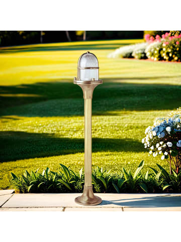 Licht-Erlebnisse Wegeleuchte (B)16 x (L)16 x (H)63 cm in MessingMessing