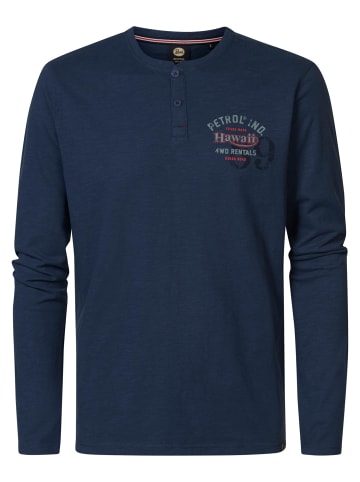 Petrol Industries Langarmshirt mit Logo Lanai  in Blau