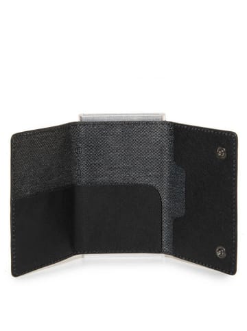 Piquadro Black Square - Kreditkartenetui 5cc 10 cm in schwarz