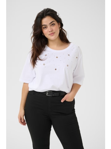 KAFFE curve T-shirt KCclio Loose fit in Optical White