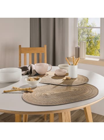 Erwin Müller Tischset 2er-Pack Silves in braun