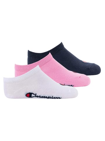 Champion Socken 3er Pack in Pink/Weiß/Blau