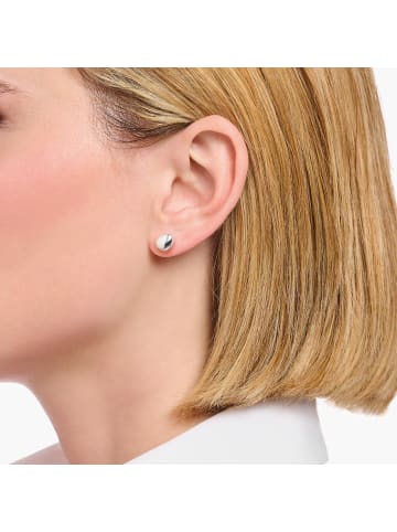 Thomas Sabo Ohrstecker Organisches Design in silber