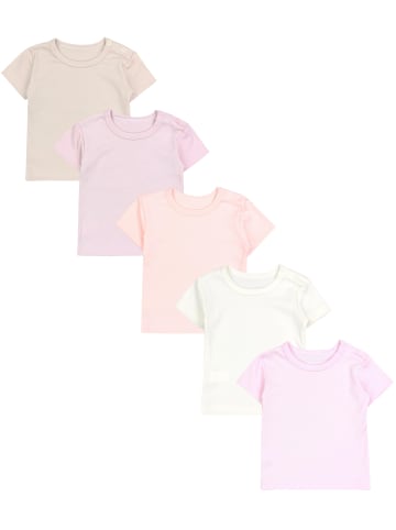 TupTam Baby Mädchen Kurzarm T-Shirt 5er Set in rosa Modell 2