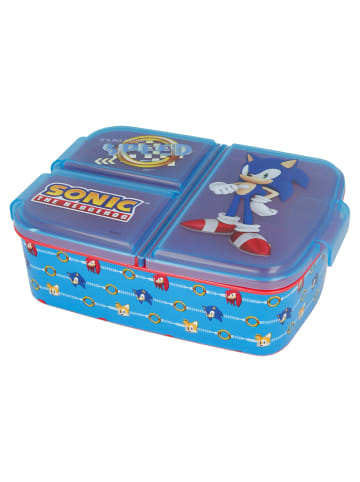 Sonic Brotdose Sonic The Hedgehog mit 3-Fach-Unterteilung in Blau