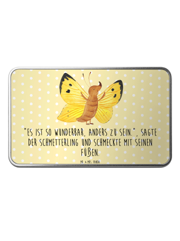 Mr. & Mrs. Panda Geschenkbox Schmetterling Zitronenfalter mit Sp... in Gelb Pastell