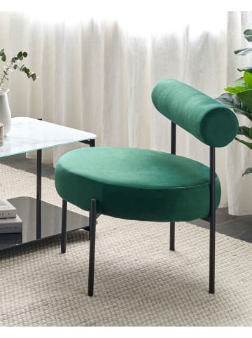 Beliani Sessel ALPHA in Grün/Schwarz - (W) 60 x (H) 66 x (L) 60 cm