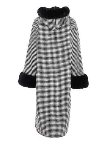 fraully Damen Poncho in Wollweiss