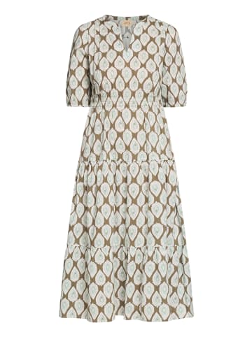 CARTOON Casual-Kleid tailliert in Khaki/Blau