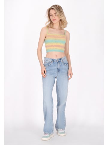myMo Women Top in yellow multicolor