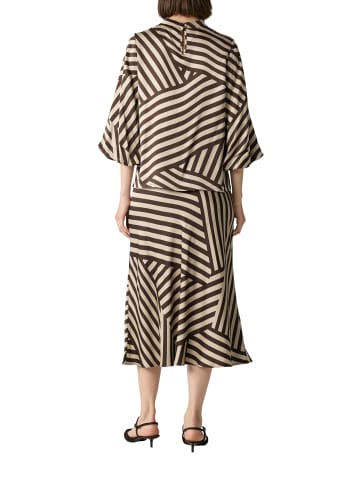 comma Blusenshirt in schoko beige - 0001