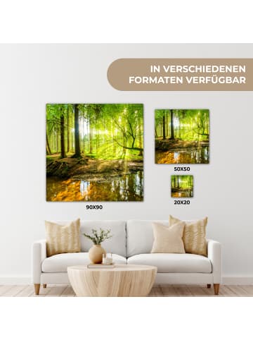 MuchoWow Leinwand Bilder Waldlicht