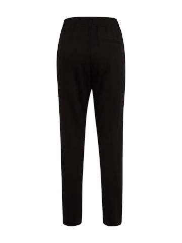 Tom Tailor Elegante Business Stoffhose Loose Fit Ankle  Pants mit Tunnelzug in Schwarz