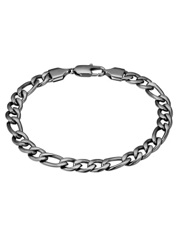 True Rebels Armband aus Edelstahl in gunmetal
